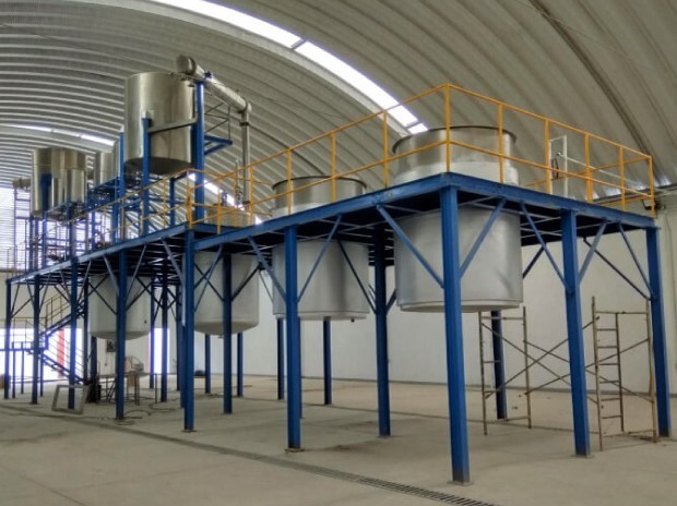 Estructura para el montaje de equipos de proceso 1 Cubik ingeniería y construción